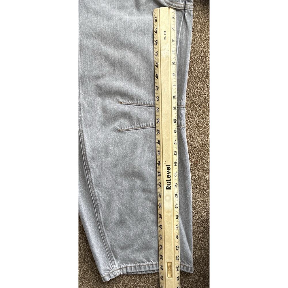 Free People Lucky You Mid Rise Barrel Jeans Gray Curved Leg Denim 30" - Picture 6 of 6